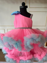 Load image into Gallery viewer, BT1454 Cotton Candy Dream: A Whimsical Pink and Blue Tulle Dress
