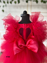 Load image into Gallery viewer, BT1458 Radiant Ruby Ruffle Gala Dress for Little Showstoppers
