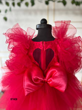 Load image into Gallery viewer, BT1458 Radiant Ruby Ruffle Gala Dress for Little Showstoppers