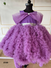Load image into Gallery viewer, BT1459 Lavender Luxe Ruffle Dress - Let Her Shine on Her Big Day!