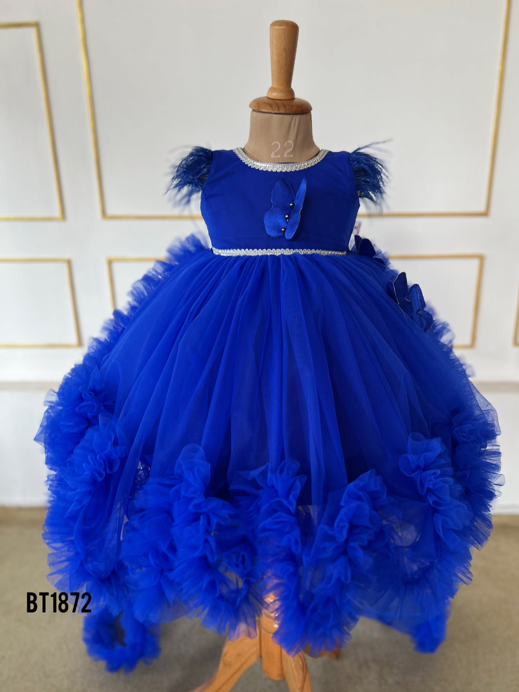 BT1872 Royal Blue Rapture: Sapphire Soirée Dress