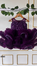 Load image into Gallery viewer, BT1461 Regal Purple Party Dress – A Royal Twist to Celebration!