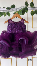 Load image into Gallery viewer, BT1461 Regal Purple Party Dress – A Royal Twist to Celebration!
