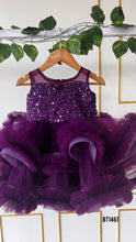 Load image into Gallery viewer, BT1461 Regal Purple Party Dress – A Royal Twist to Celebration!