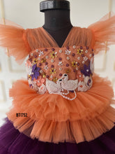 Load image into Gallery viewer, BT1752 Sunset Swirl Embellished Dress for Little Princesses
