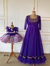 Load image into Gallery viewer, BT1770 Royal Bloom: Princess-Inspired Mommy &amp; Me Gown Set
