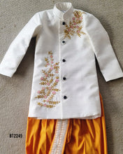 Load image into Gallery viewer, BT2245 🌸 Ivory Royal Sherwani – A Timeless Blend of Elegance & Tradition! 👑✨