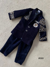 Load image into Gallery viewer, BT2223 Galaxy Theme Velvet Party Wear Suit for Little Boys🌌✨