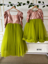 Load image into Gallery viewer, BT1743 Sunshine Sparkle Dress - Vibrant Mother & Child Duo