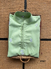 Load image into Gallery viewer, BT1627 Spring Splendor: Boys' Refreshing Green Kurta Set
