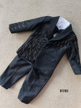 Load image into Gallery viewer, BT2163 Black Designer Party Wear Suit For Boys ✨🖤