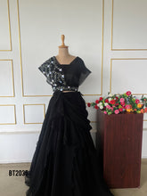 Load image into Gallery viewer, BT2035 🌸 Elegance Redefined: Timeless Black Gown for Special Celebrations 🌟