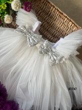 Load image into Gallery viewer, BT1747 Ethereal White & Amethyst Party Dress - Whispers of Elegance