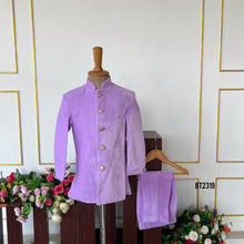 Load image into Gallery viewer, BT2319 💜 Enchanted Lavender Sherwani – A Dreamy Royal Look for Your Prince! ✨👑