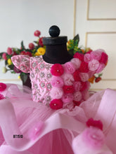 Load image into Gallery viewer, BT1510 Blossom Pink Floral Appliqué Gown - Baby Couture Elegance