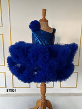 Load image into Gallery viewer, BT1951 Blue Petal Perfection Dress - Blooms of Baby Elegance