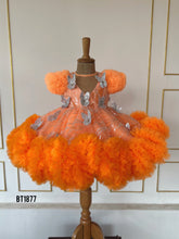 Load image into Gallery viewer, BT1877 Sunset Charm - Fluffy Orange Party Dress