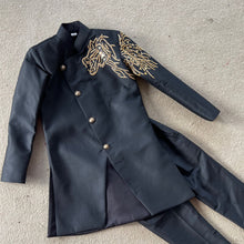 Load image into Gallery viewer, BT1958 Regal Lion Embroidered Party Wear Jacket For Baby Boys