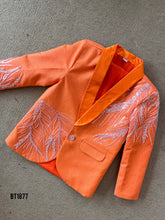 Load image into Gallery viewer, BT1877 Gleaming Coral - Embroidered Boys&#39; Blazer
