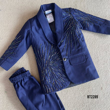 Load image into Gallery viewer, BT2289 ๐ Galaxy Glow Midnight Suit โ Dress Your Star in Elegance! ๐