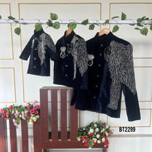 Load image into Gallery viewer, BT2299 👑 Royal Majesty Family Twinning Set – Dad & Son Matching Perfection! 🖤✨