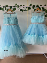 Load image into Gallery viewer, BT1491 Celestial Blue Gown Duo - Mom & Baby Glamour!