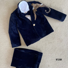 Load image into Gallery viewer, BT2300 🦣 Royal Tusker Velvet Tuxedo – A Majestic Party Look for Your Prince! 👑✨