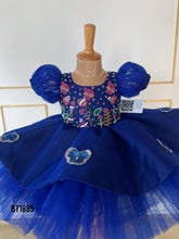 Load image into Gallery viewer, BT1885 Midnight Garden Puff-Sleeve Dress

