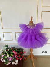 Load image into Gallery viewer, BT1871 Enchanted Lavender - Baby's Frolic Flare Dress