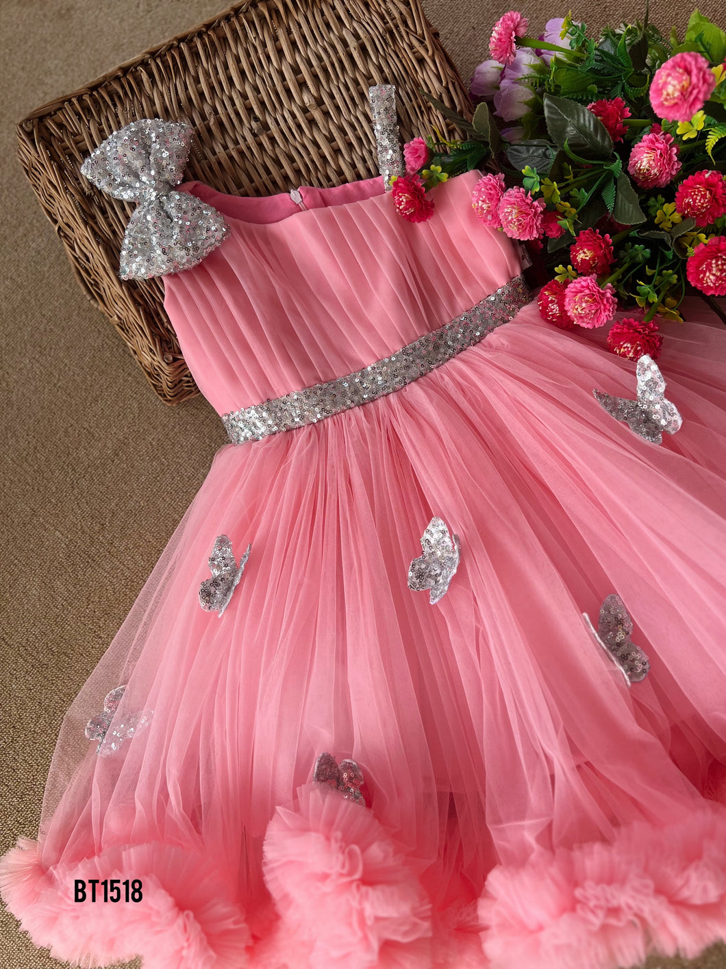 BT1518 Enchanted Party Dress - Butterfly Sparkle Edition