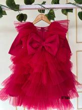 Load image into Gallery viewer, BT1580 Ruby Glow Party Dress - Warm Elegance for Chilly Evenings