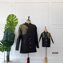 Load image into Gallery viewer, BT2459 Royal Lion Theme Embroidered Dad & Son Designer Jodhpuri Set 🦁✨