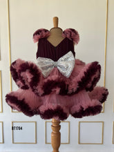 Load image into Gallery viewer, BT1784 Twilight Sparkle Festive Dress - Bordeaux Bliss