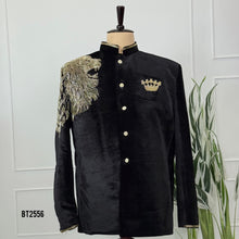 Load image into Gallery viewer, BT2556 Royal Black Velvet Lion Family Combo (Dad & Sons)