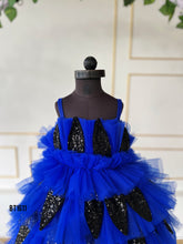 Load image into Gallery viewer, BT1611 Sapphire Sparkle: The Ultimate Showstopper for Little Fashionistas