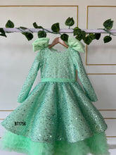 Load image into Gallery viewer, BT1756 Enchanted Sparkle Mint Sequin Party Dress