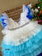 Load image into Gallery viewer, BT1760 Sapphire Serenity Layered Gown - Seraphic Skies Edition"