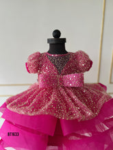 Load image into Gallery viewer, BT1633 Glittering Fuchsia Fantasy – Baby’s Festive Frolic Dress