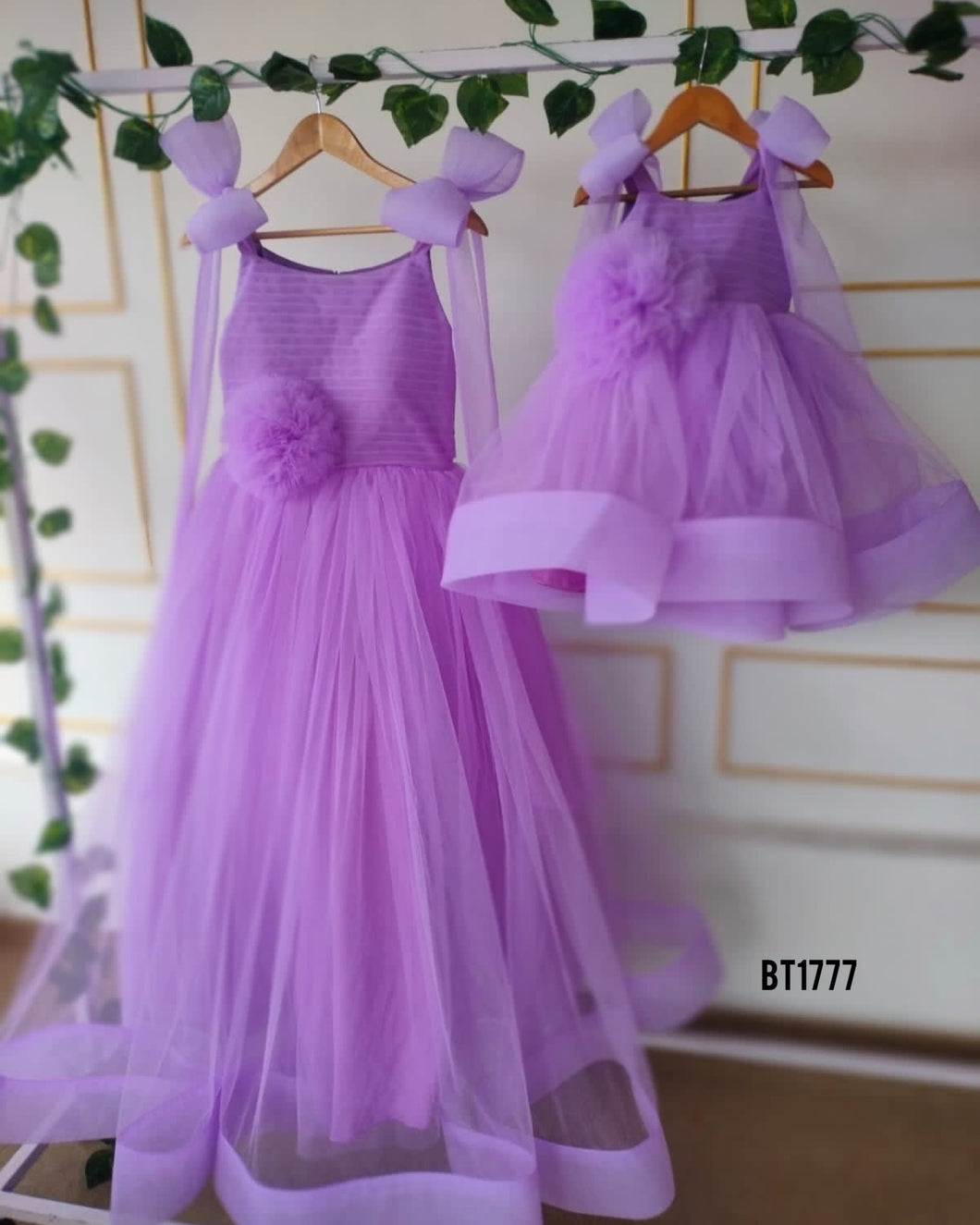 BT1777 Lavender Love: Mother & Child Matching Dresses