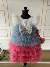 Load image into Gallery viewer, BT1753 Cascading Dreams: Kids' Layered Party Dress