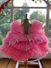 Load image into Gallery viewer, BT1978 🧚♀️ Pink Butterfly Dreams: Enchanting Dress for Little Fairies 🧚♀️