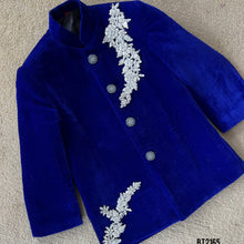 Load image into Gallery viewer, BT2165 Majestic Blue Velvet Party Wear Ensemble for Little Boys 💎👑