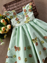 Load image into Gallery viewer, BT1746 Enchanted Garden Party Frock - Whimsical Elegance for Little Ones
