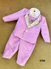 Load image into Gallery viewer, BT1966 Adorable Lilac Baby Boy Party Wear Suit – Perfect for Special Occasions
