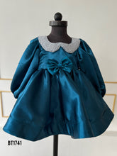 Load image into Gallery viewer, BT1741 Enchanted Teal Princess Dress - A Touch of Sparkle for Your Little Gem