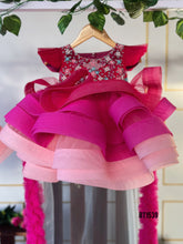 Load image into Gallery viewer, BT1539 Floral Fantasy Frock in Fuchsia - Where Dreams Twirl
