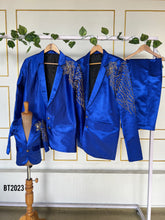 Load image into Gallery viewer, BT2023 Dazzling Royal Blue Family Combo for Dads & Sons 🎉👔