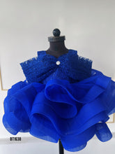 Load image into Gallery viewer, BT1638 Sapphire Splendor Party Gown - A Royal Twist on Celebration