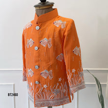 Load image into Gallery viewer, BT2460 Underwater Theme Embroidered Designer Baby Boy Jodhpuri Set 🌊🐠✨