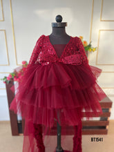 Load image into Gallery viewer, BT1541 Crimson Charm Party Dress – Radiate Elegance at Every Celebration!